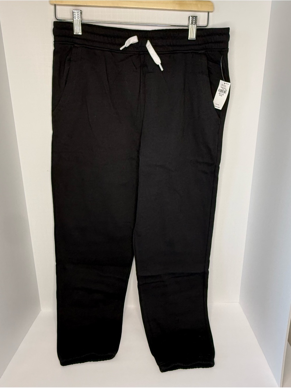 Old Navy Black Kids XL Husky Sweat Joggers Cinched with  Drawstring. NWT